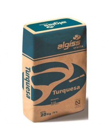 SACO 20KG ESCAYOLA TURQUESA ALGISS