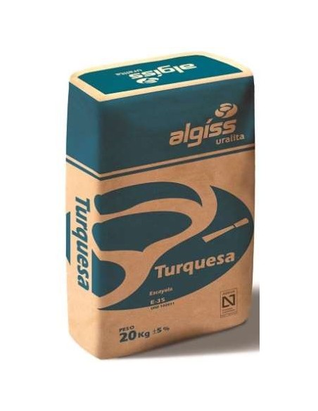 SACO 20KG ESCAYOLA TURQUESA ALGISS