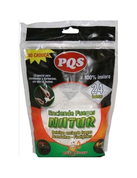 BOLSAS ENCIENDE FUEGOS NATUR 24 UD.