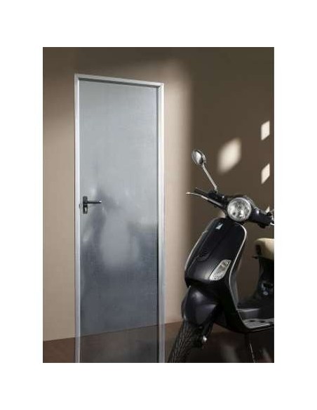 PUERTA CHAPA LISA  GALVANIZADA DE 80X180 HOJA 70 APERTURA DERECHA