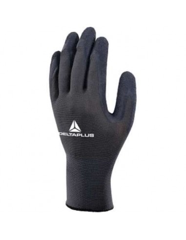 GUANTES POLY/LATEX VE630 T-09 GRIS/NEGRO