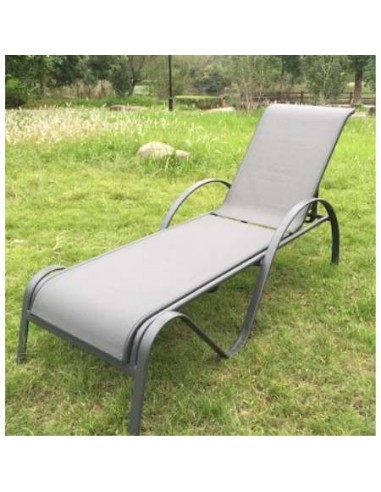 TUMBONA MODELO AMBERES GRIS RECLINABLE