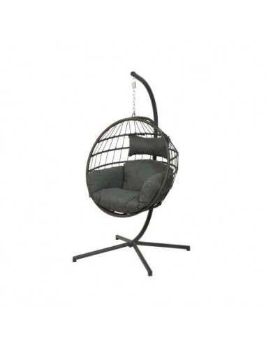 SILLA  DE COLGAR DE MIMBRE SINTETICO