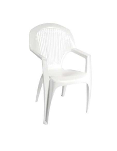 SILLON MONOBLOCK RESPALDO ALTO BLANCO