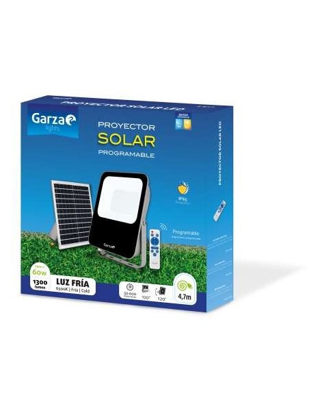 FOCO LED 60W EXT SOLAR C/MANDO