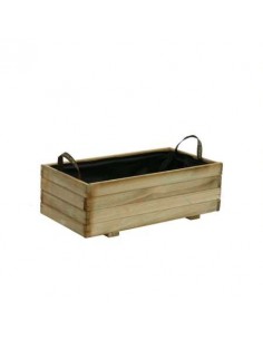 JARDINERA RUSTICA RECTANGULAR 80X40X27CM