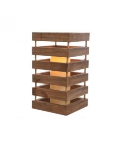 LED FAROL DE MADERA PARA INTERIOR 15X28C