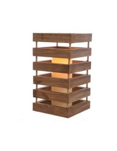LED FAROL DE MADERA PARA INTERIOR 15X28C