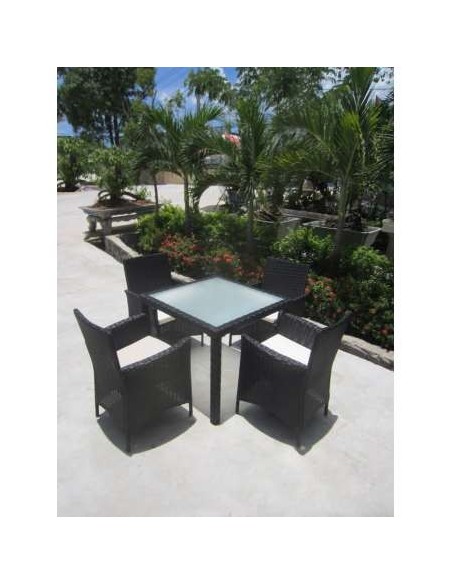 CONJUNTO RATAN SINTETICO BLANES MESA TAP