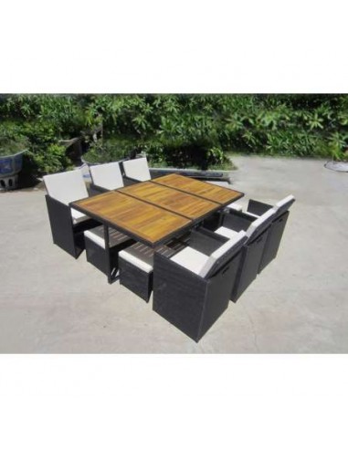 CONJUNTO RATAN SINTETICO RELAX MESA+6SIL
