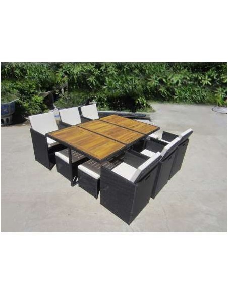CONJUNTO RATAN SINTETICO RELAX MESA+6SIL