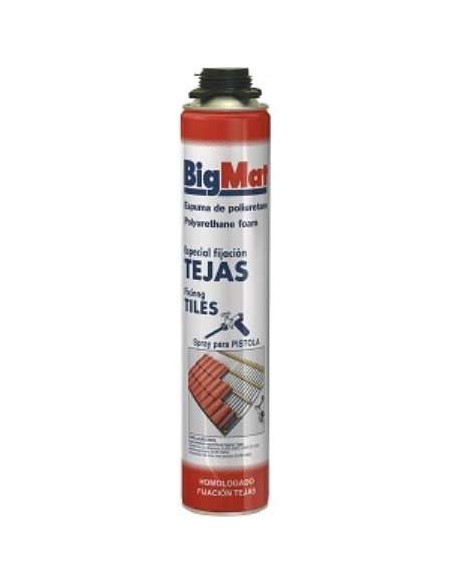 BOTE 750ML ESPUMA PU TEJA PISTOLA BIGMAT