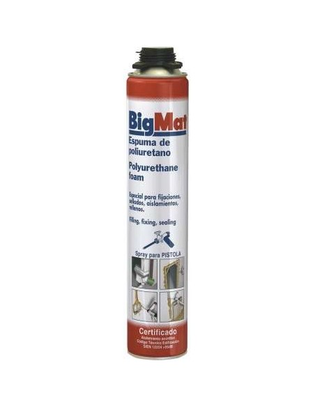 BOTE 750ML ESPUMA RELLENO PISTOLA BIGMAT