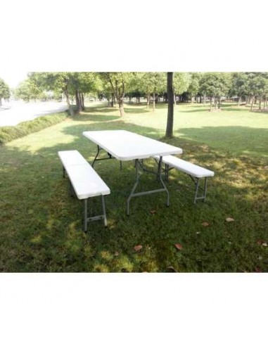 BANCO PLEGABLE RESINA/ACERO YALE 183X30X