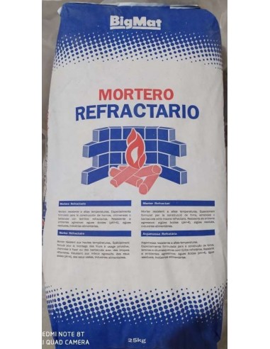 SACO 25KG MOR.PROPAM REFRACTARIO BIGMAT.