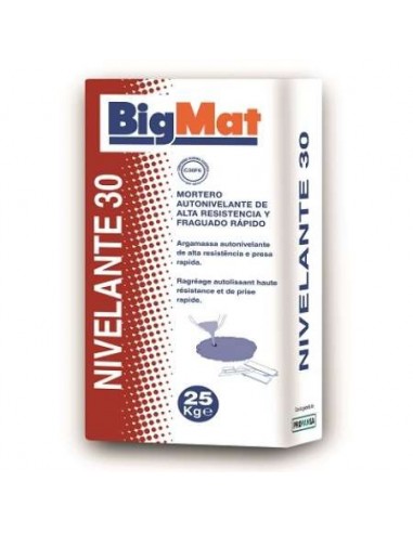 SACO 25KG MORTERO NIVELANTE 30 BIGMAT