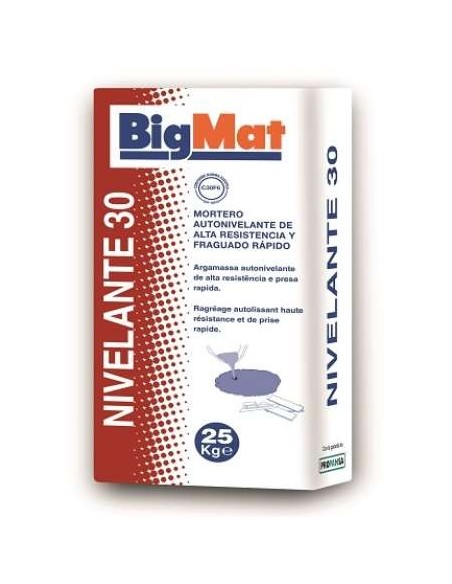 SACO 25KG MORTERO NIVELANTE 30 BIGMAT