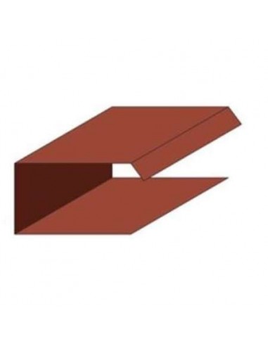 REMATE LATERAL PANEL TEJA ROJO 300CM BM