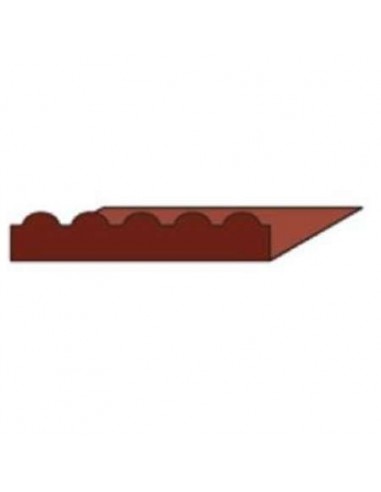 TAPA FRONTAL PANEL TEJA ROJA 100CM BM