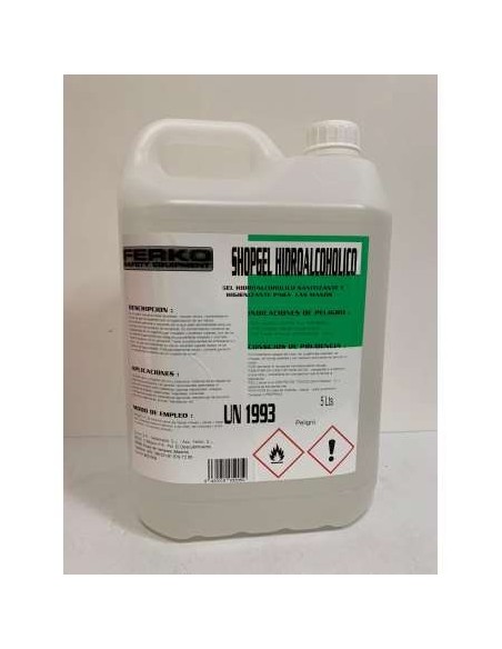 GARRAFA 5LT GEL HIDROALCOHOLICO *FERKO