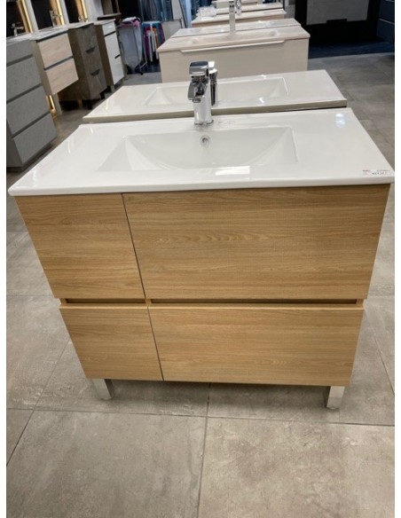 MUEBLE 80CM VEGA C/PATAS+LV+ESP+AP.ROBLE