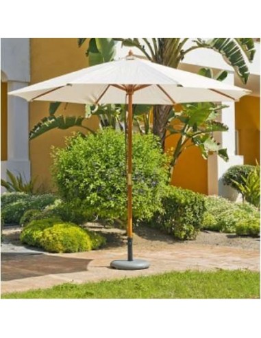 PARASOL MADERA LUX 300/8/48  BEIGE