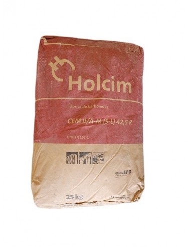SACO CEMENTO 25KG GRIS 42,5R IIAV HOLCIM