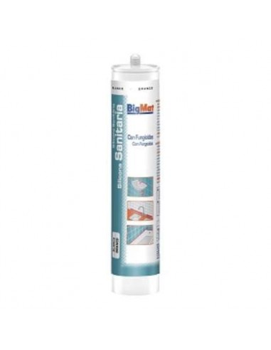 TUBO SILICONA SANITARIA BL 280ML BIGMAT