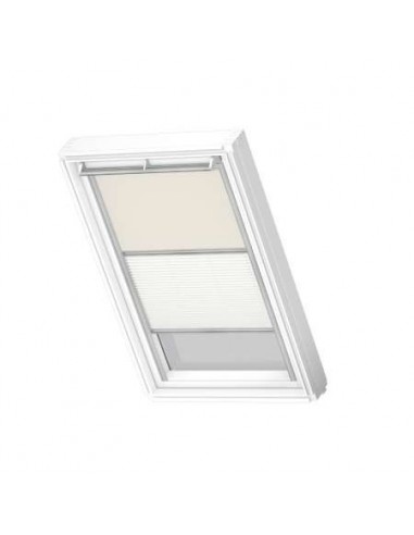 CORTINA OSCURECIMIENTO DUO BEIGE/BLANCO