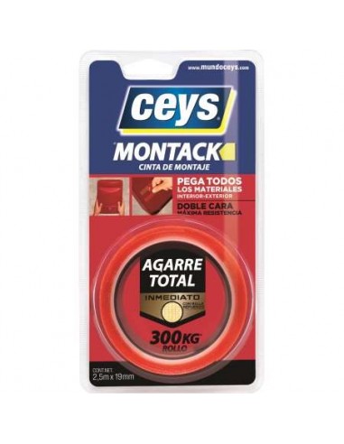 ROLLO 2,5MX19MM CINTA DOBLE CARA CF CEYS