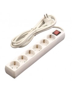 BASE MÚLTIPLE C/INTERRUPTOR 6 TOMAS SCHU