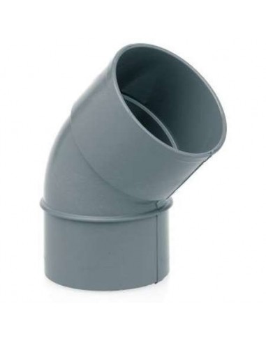 CODO PVC 45G M-H JP 110MM GRIS