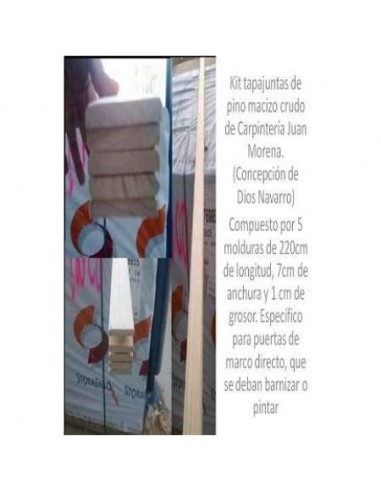 KIT TAPAJUNTAS PINO LISO 2,2X7CMX1CM
