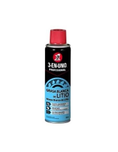 BOTE 250ML GRASA LITIO BLANCA SPRAY 3en1