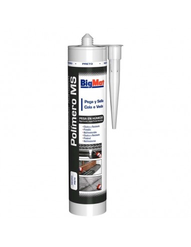 TUBO 280ML MS NEGRO  POLIMERO BIGMAT