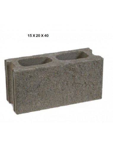 BLOQUE CEMENTO 15X20X40