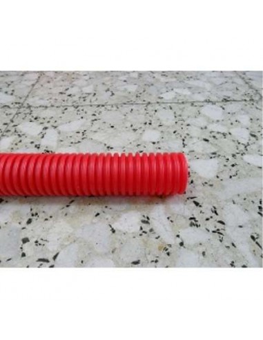ROLLO 50MT TUBO CORRUGADO  40MM ROJO