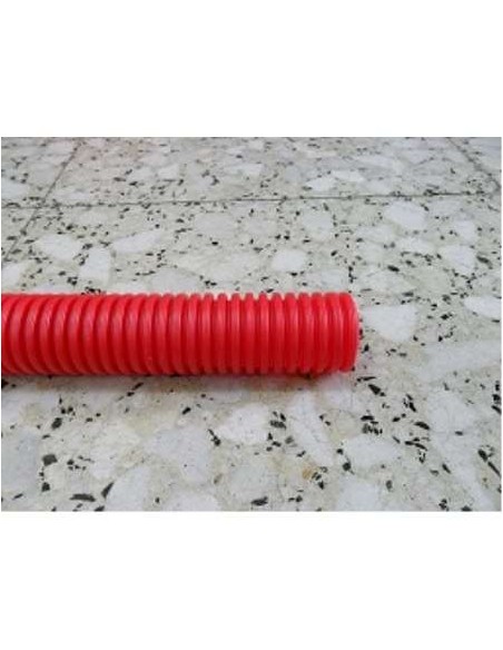ROLLO 50MT TUBO CORRUGADO  40MM ROJO