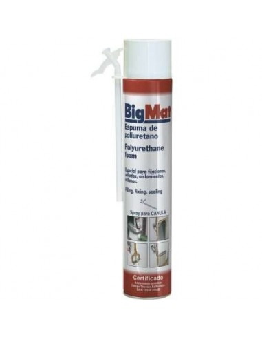 BOTE 750ML ESPUMA RELLENO CANULA BIGMAT