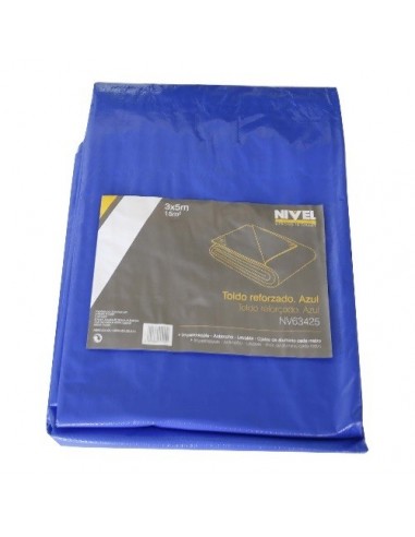 TOLDO AZUL NIVEL 3X5MT REFOR.115G/M2