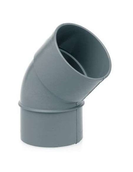 CODO PVC 45G M-H JP 200MM GRIS