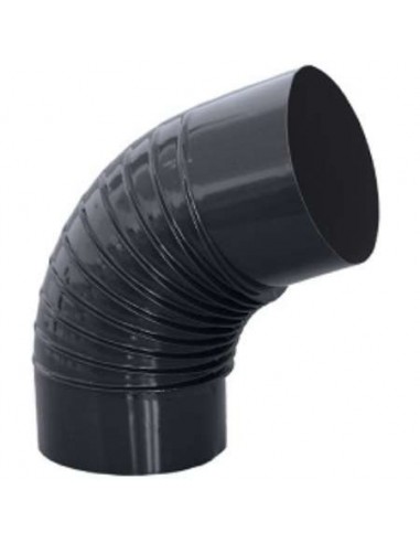 CODO RIZADO 90G VITR.NEGRO *200MM.