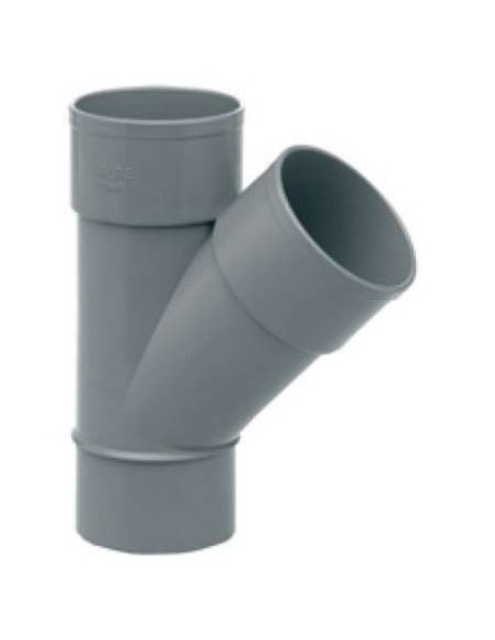 INJERTO PVC 45G   MHH JP 200MM GRIS