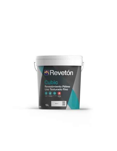 REVESTIMIENTO FACHADAS REVETON CUBIC BLA