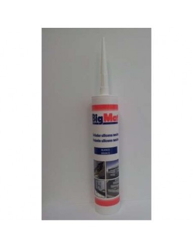TUBO SILICONA NEUTRA BLANCA 300ML BIGMAT