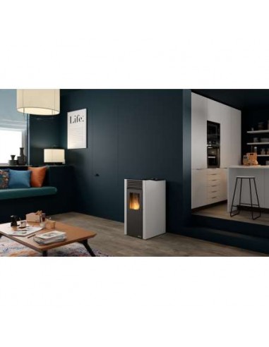ESTUFA DE PELLET ERA 6KW-8KW-10KW BLANCA