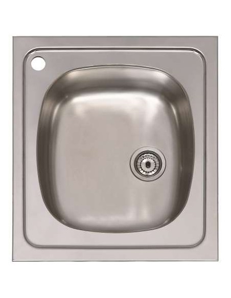 FREGADERO INOX ARES 1 SENO 45X51