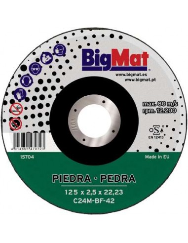 DISCO PIEDRA BIGMAT C24R 125X2,5X22,23 (
