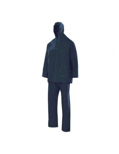 TRAJE LLUVIA PVC AZUL MARINO TALLA XXL