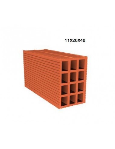 BLOQUE CERAMICO 11X20X40 1P100U